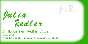 julia redler business card